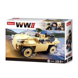Bouwsteentjes Amfibievoertuig Sluban Army WWII Box