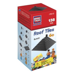 Bouwsteentjes Brictek dakpannen zwart - box - Roof Tiles - GiftDigger