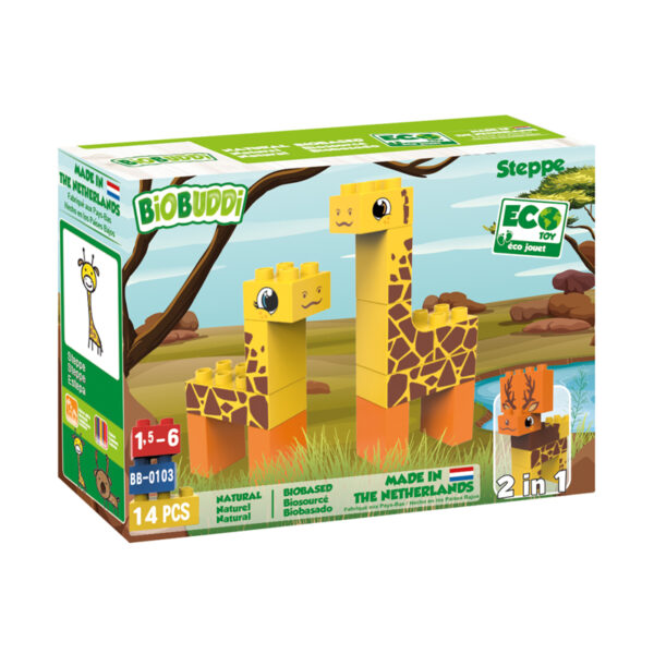 Bouwsteentjes BioBuddi bb-0103-Steppe Giraffe doos