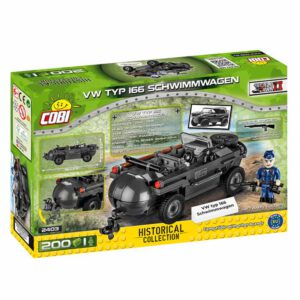 Bouwsteentjes 2403 cobi vw typ166 schwimmwagen box back