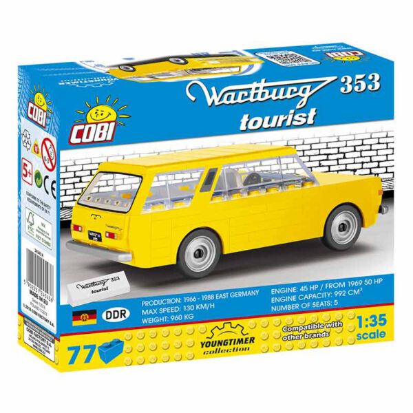Bouwsteentjes 24543A wartburg 353 tourist cobi box back