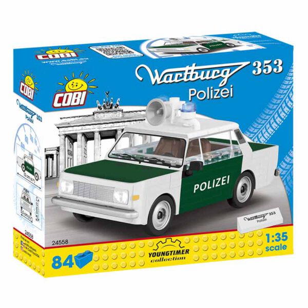 Bouwsteentjes 24558 wartburg 353 polizei cobi box front