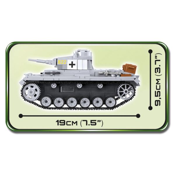 Bouwsteentjes 2523 panzer III ausf e size1 cobi
