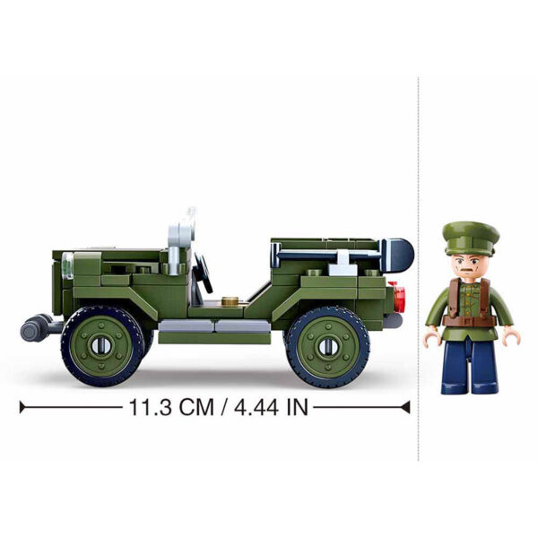 Bouwsteentjes m38 b0682 sluban army wwii gaz 67 terreinwagen size