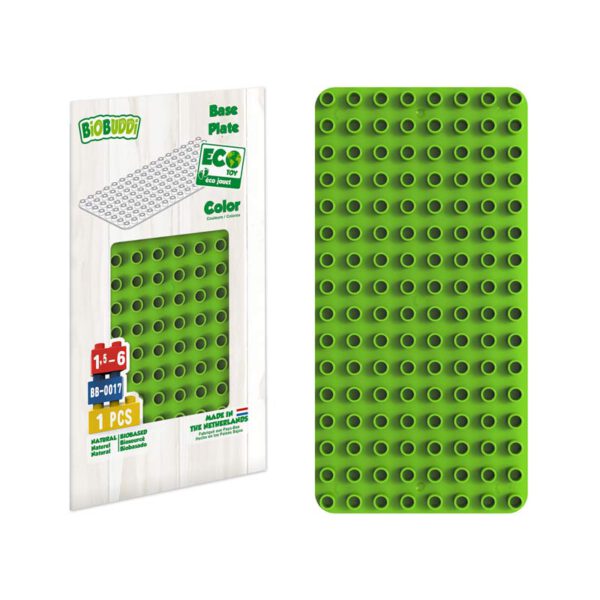 Bouwsteentjes biobuddi bb 0017 groen verpakking basisplaat