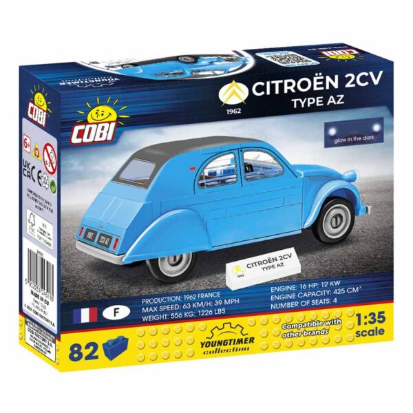 Citroën 2CV Type AZ - Verpakking achterkant - Cobi Youngtimer Collection - GiftDigger