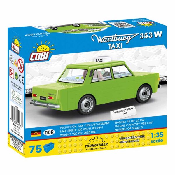 Wartburg 353W Taxi - Verpakking achterkant - Cobi Youngtimer Collection - GiftDigger