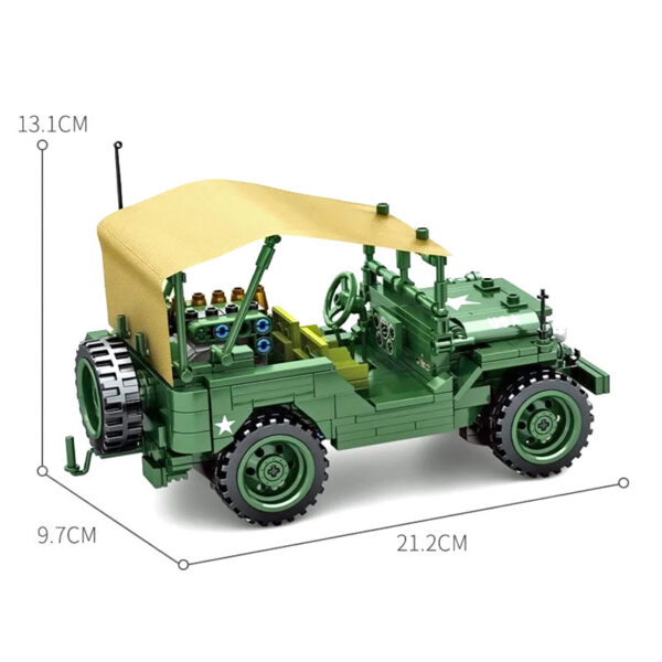 Willy's jeep model back size