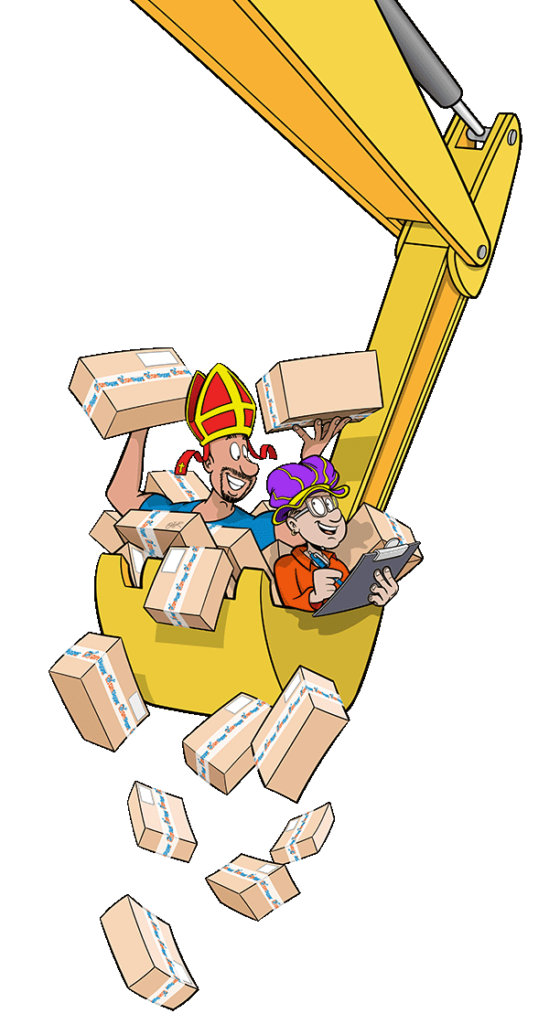 Giftdigger-Cartoon-Pakketjes-Sinterklaas