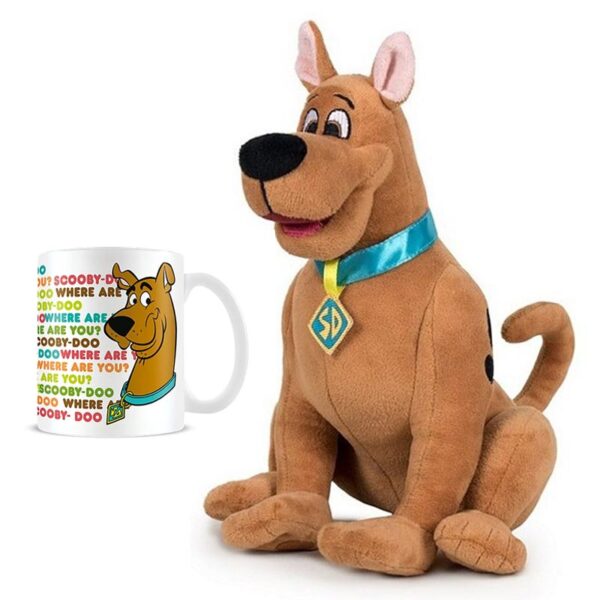 Combideal Scooby Doo - knuffel - 28cm - met - Mok