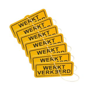 WERKTVERKEERD geurhangers | 7-delig