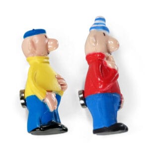 Buurman en Buurman mini poppetjes met magneet